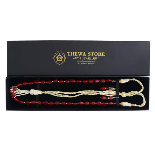 Garnets Beads Necklace - ThewaStore