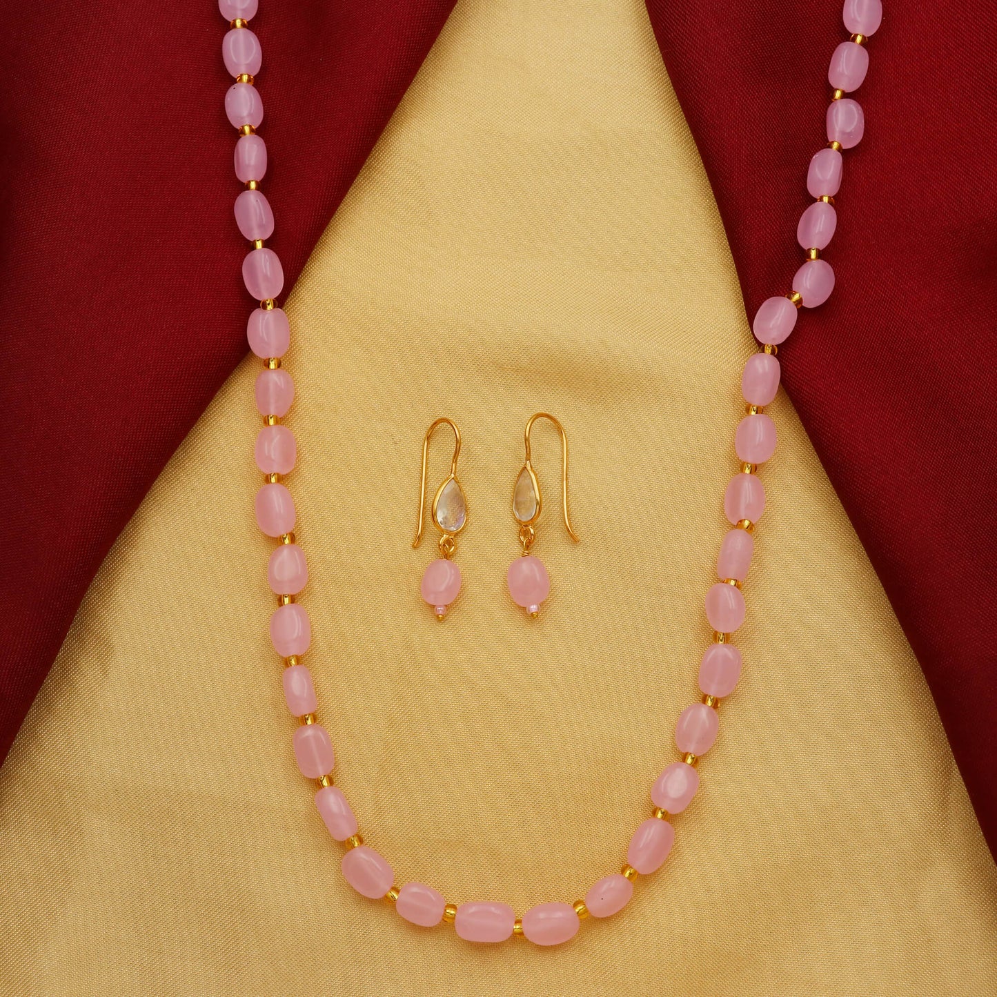Rose Quartz Beads Necklace - ThewaStore