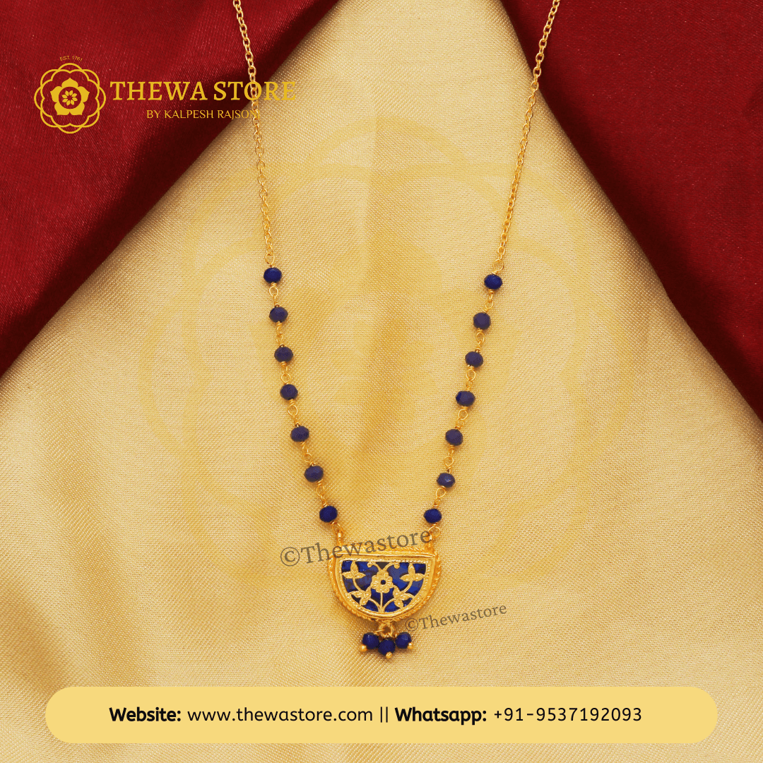 Thewa art amethyst Pendant