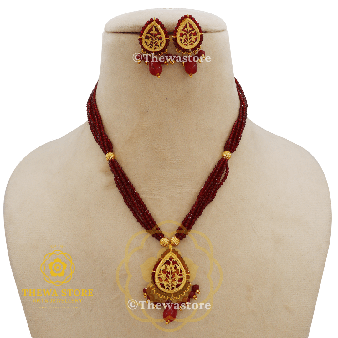 Thewa art Jewellery Aarmabh Necklace - ThewaStore