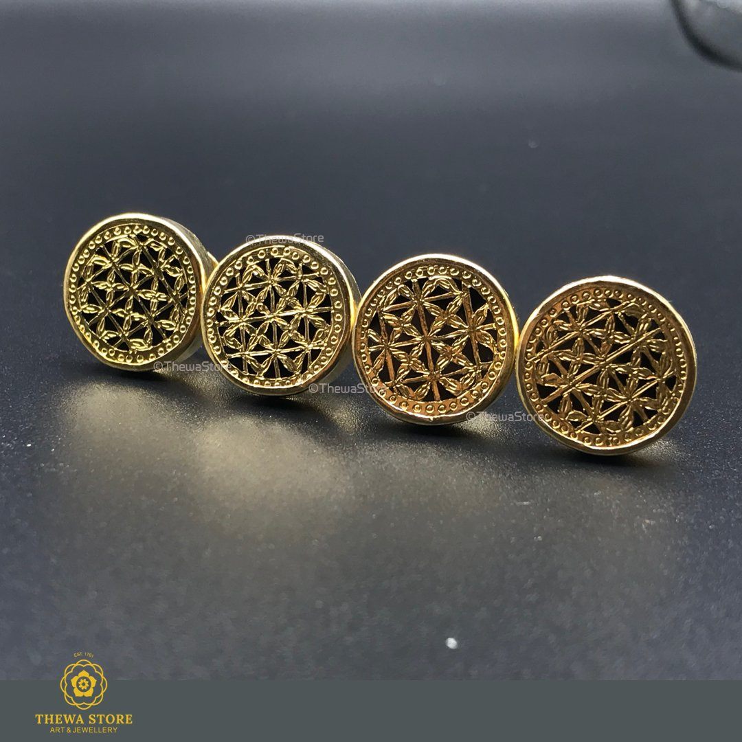 Thewa Jewellery Checks Kurta / Shirt Buttons - ThewaStore