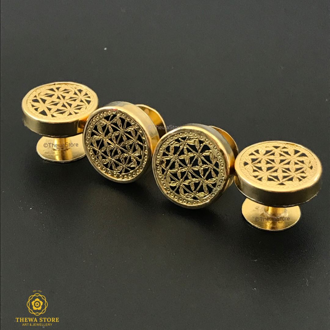 Thewa Jewellery Checks Kurta / Shirt Buttons - ThewaStore