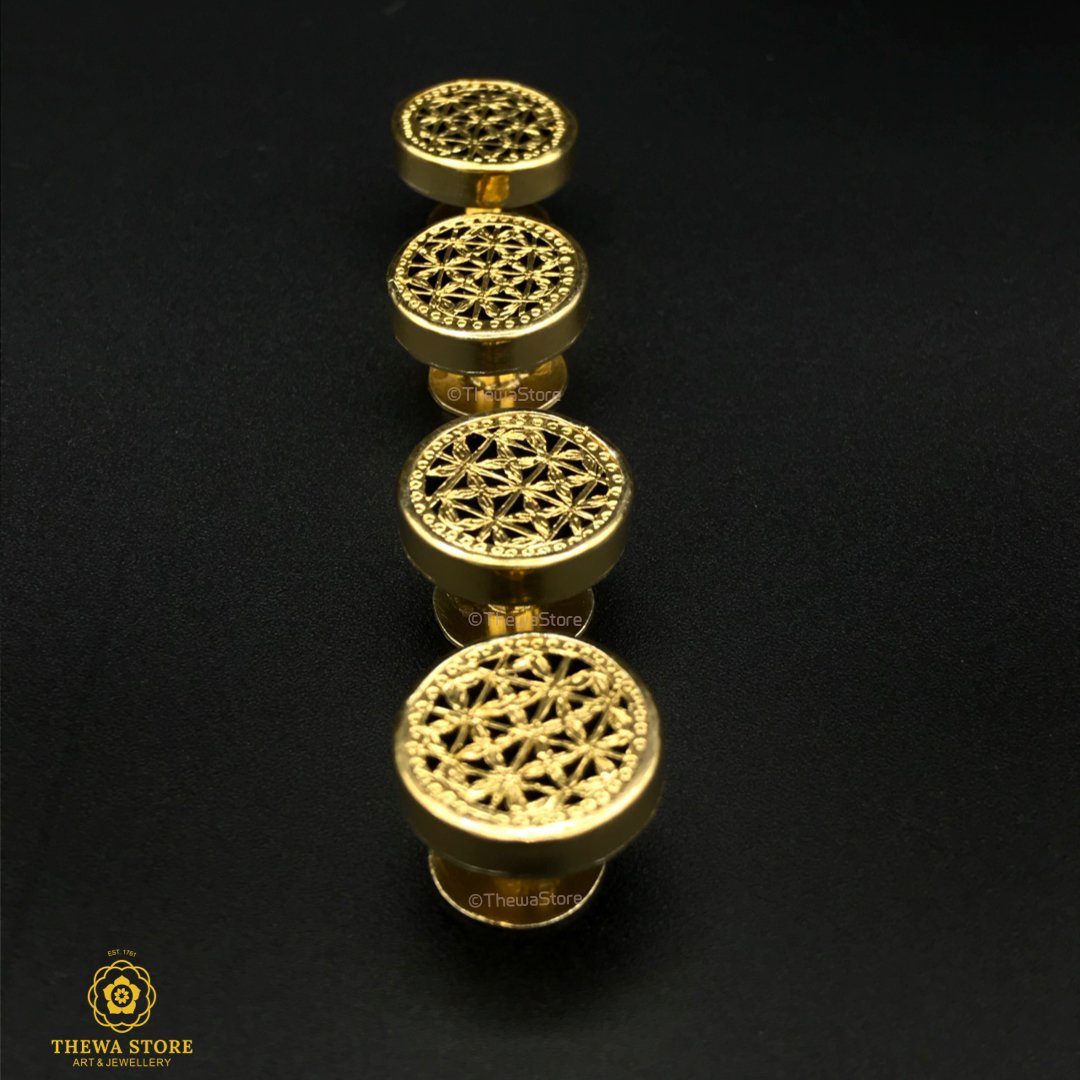 Thewa Jewellery Checks Kurta / Shirt Buttons - ThewaStore