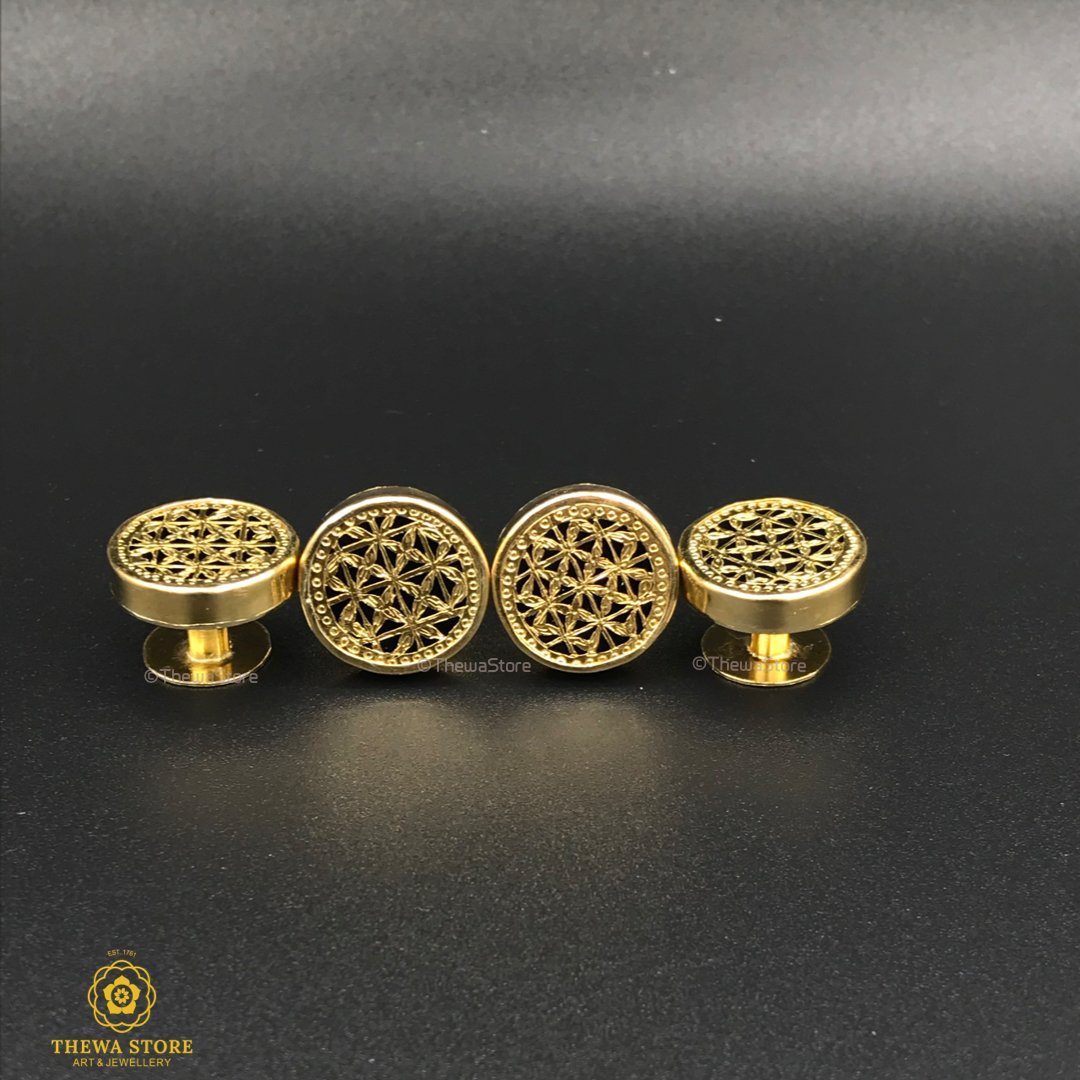 Thewa Jewellery Checks Kurta / Shirt Buttons - ThewaStore