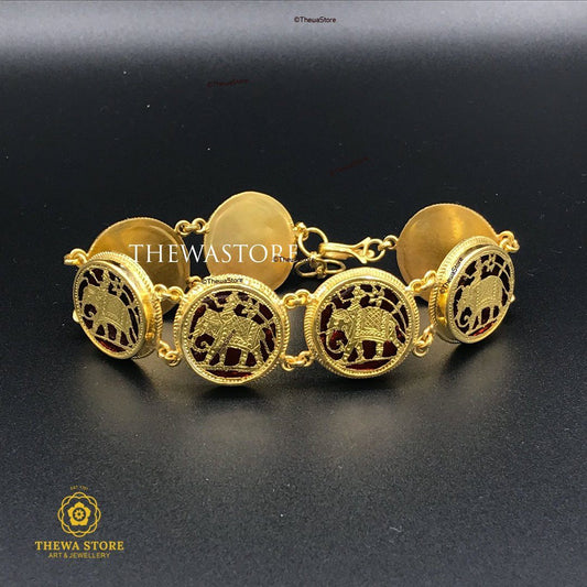 Original Thewa Jewellery Elephant Design Bracelet - ThewaStore