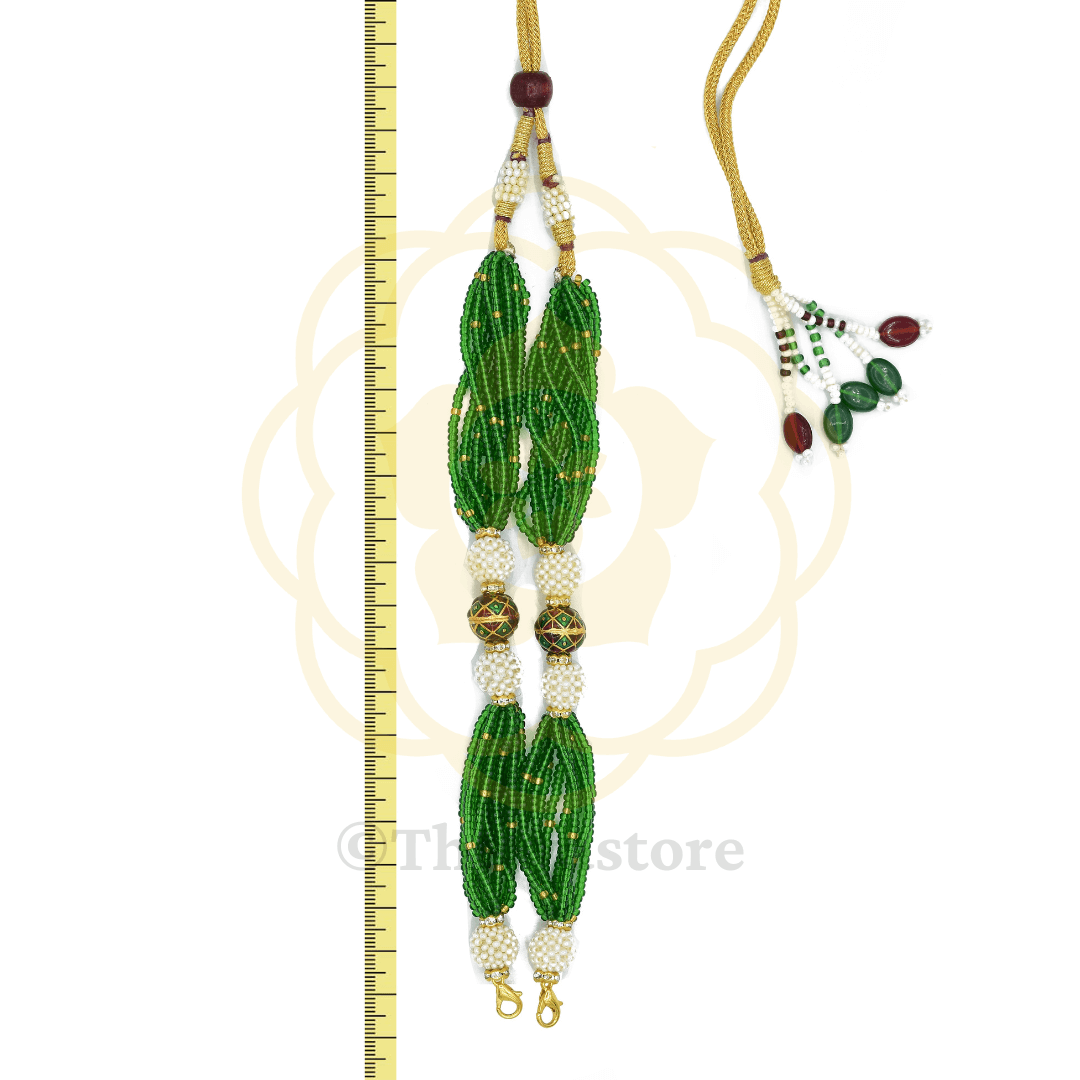 Green Moti with Designer Beads - ThewaStore