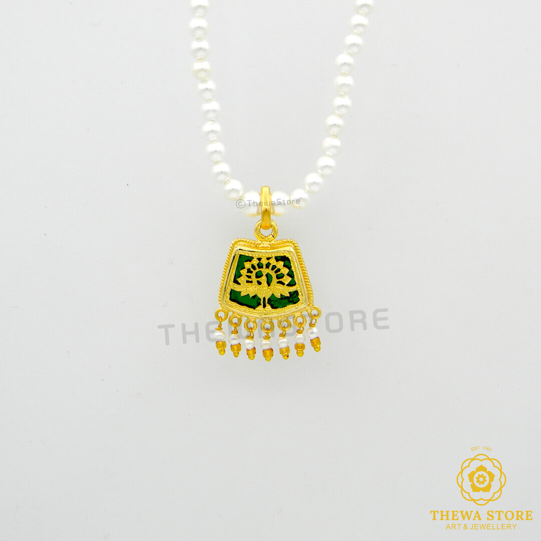 Original Thewa Art Jewellery Esma Dancing Peocock Necklace - ThewaStore