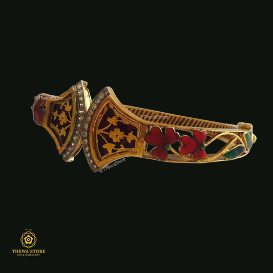 Thewa Jewellery Meenakari Bangle - ThewaStore