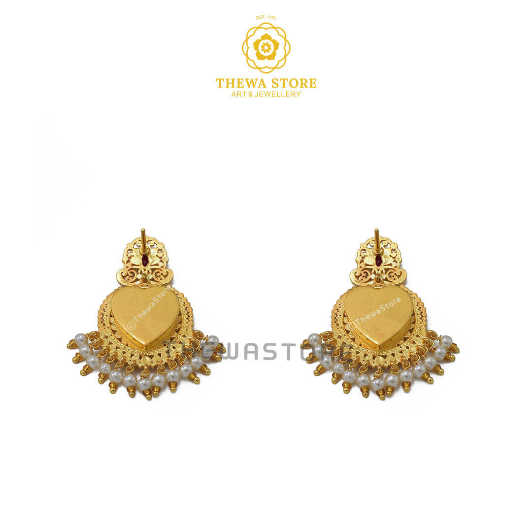Sparsh Thewa Jewellery Heart with Peacock 2