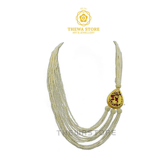 Art of thewa Jewellery Drop Necklace with Pearl - ThewaStore