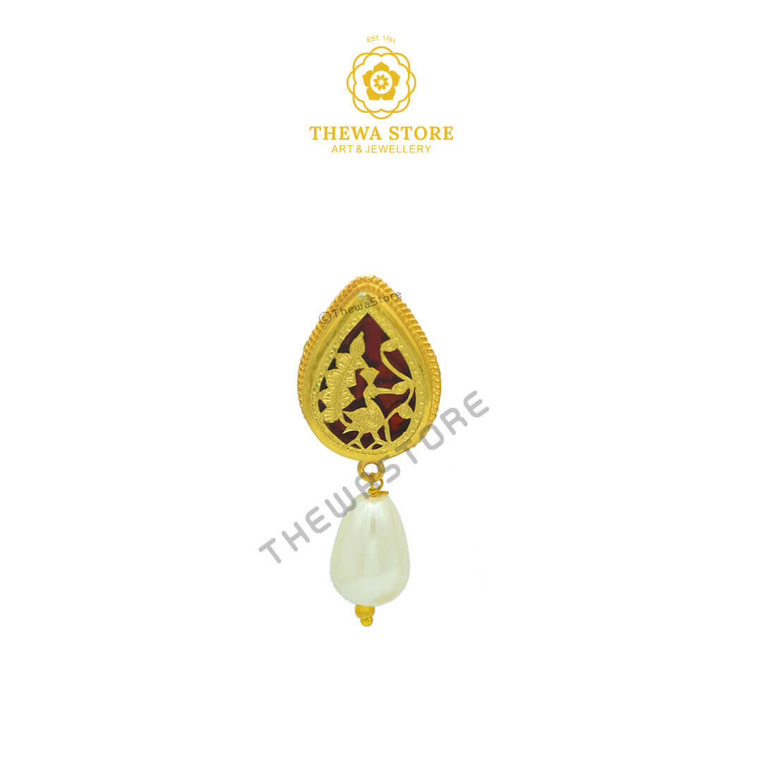 Art of thewa Jewellery Drop Necklace with Pearl - ThewaStore