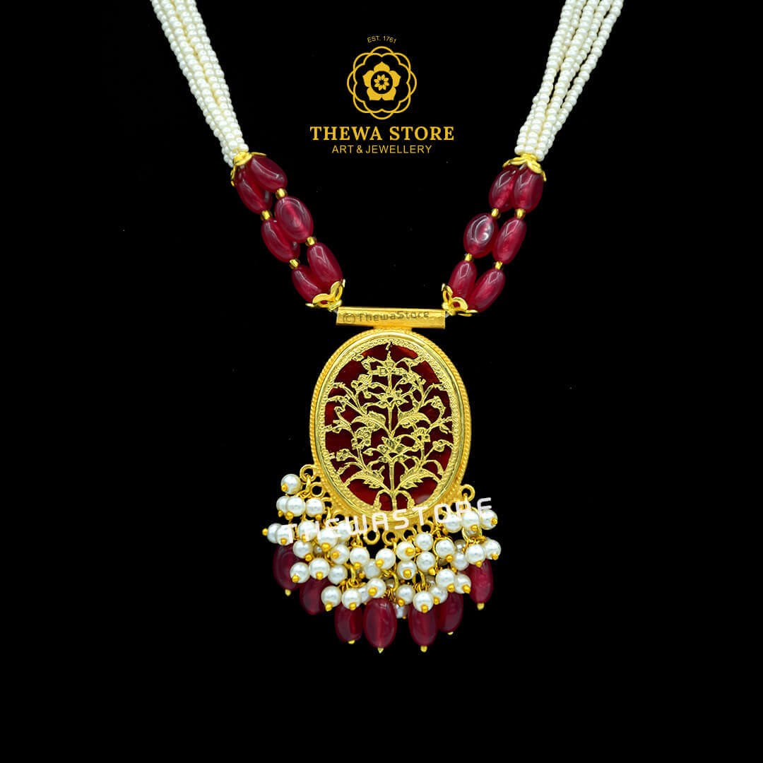 Thewa Jewellery Esma oval Necklace - ThewaStore