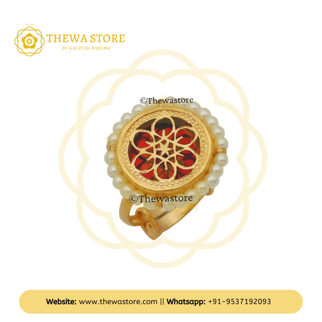 Thewa Art Jewellery Anika Pearl Ring - ThewaStore