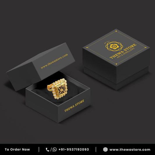 Thewa Art Sqaure Diamond Ring - ThewaStore
