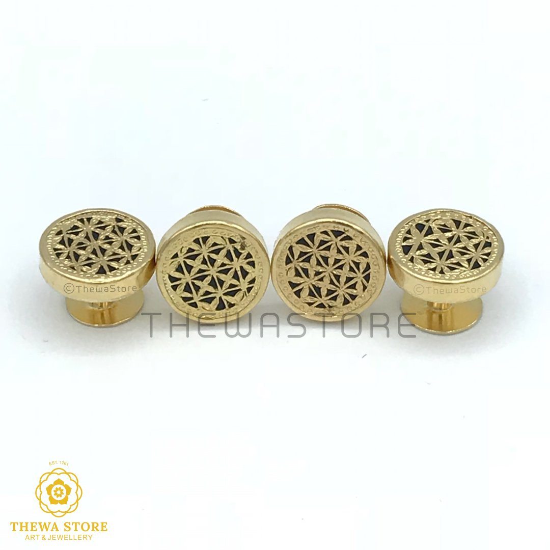 Thewa Jewellery Checks Kurta / Shirt Buttons - ThewaStore
