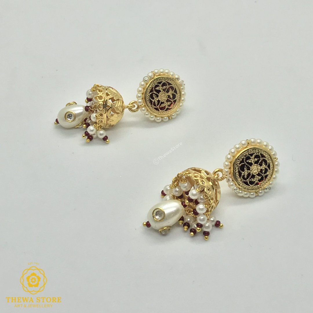 Thewa Jewellery Jhumkia Earrning - ThewaStore