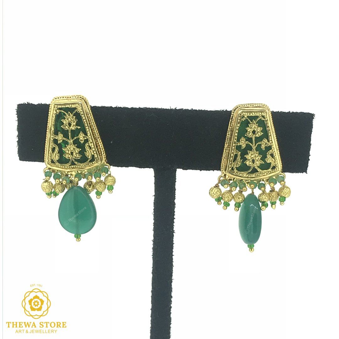 Thewa Jewellery Long Pharsa Earrrnings - ThewaStore