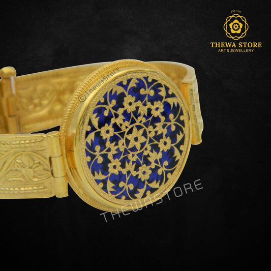 Original Thewa Art Floral Bangle /  Kada - ThewaStore