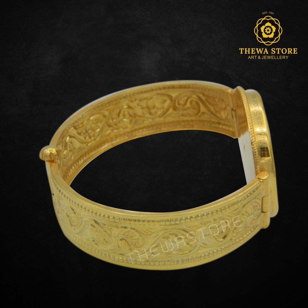 Original Thewa Art Floral Bangle / Kada - ThewaStore
