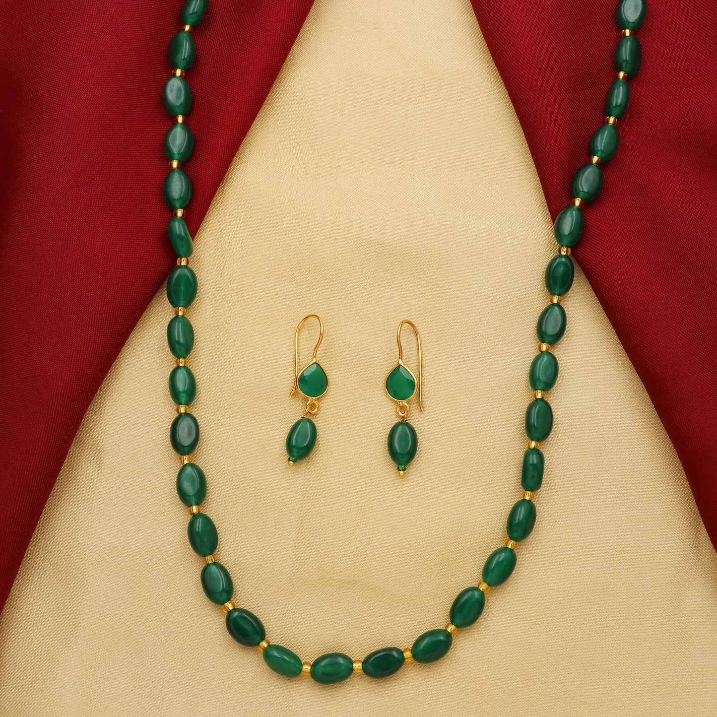 onyx Semi Precious Beads Necklace - ThewaStore