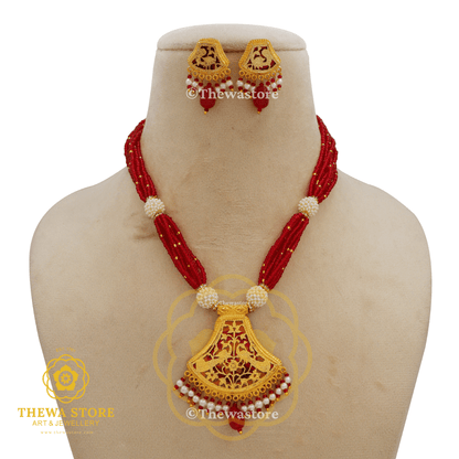 Thewa art Jewellery Aarmabh Necklace - ThewaStore