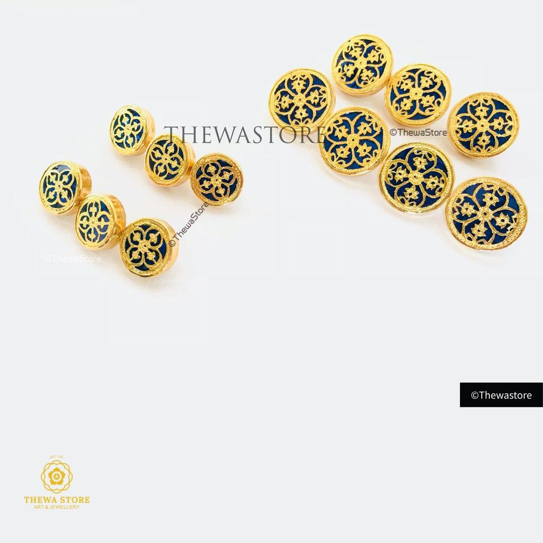 Jodhpuri Thewa Jewellery Suit Buttons - ThewaStore