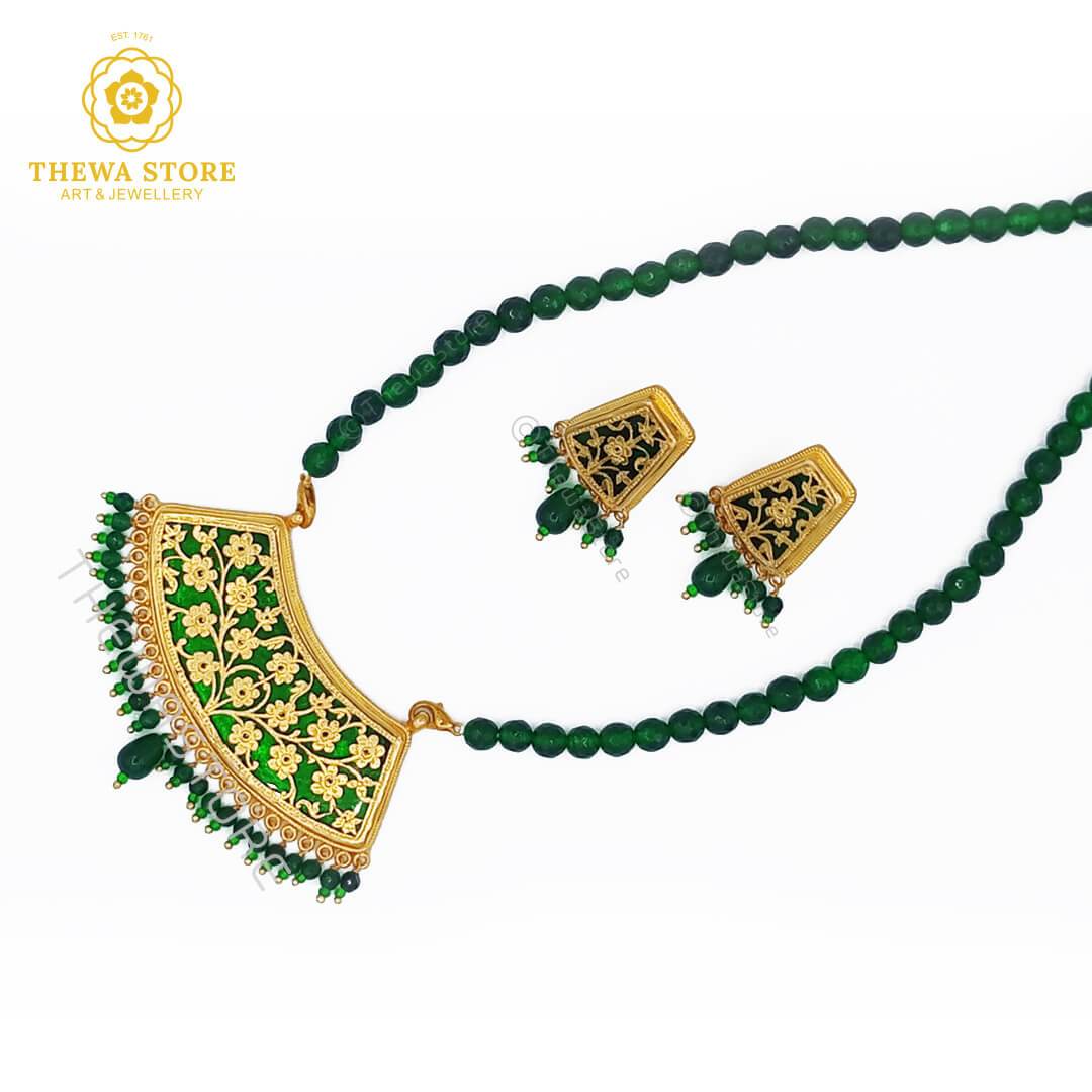 Original Thewa Art Jewellery Small Curve Shape Necklace - ThewaStore
