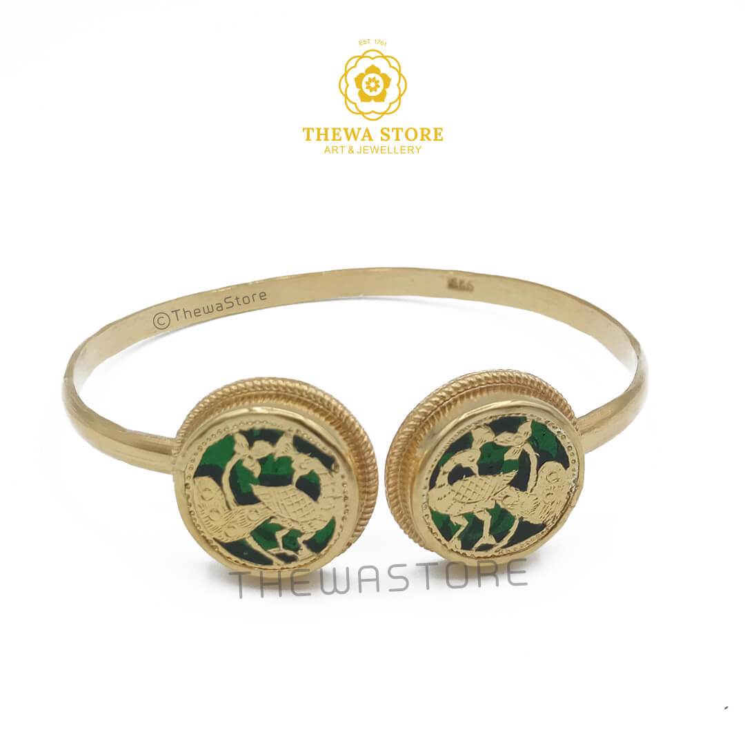 Thewa Jewellery 2 Piece Bangle cum Kada - ThewaStore