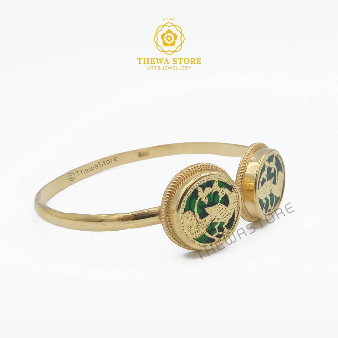 Thewa Jewellery 2 Piece Bangle cum Kada - ThewaStore