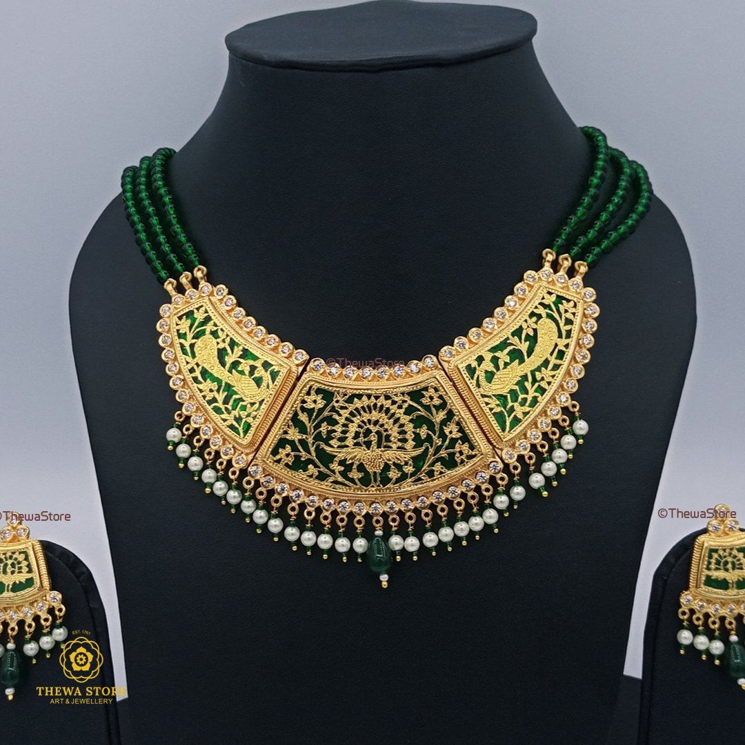 Thewa Jewellery Chand Shape Necklace - ThewaStore