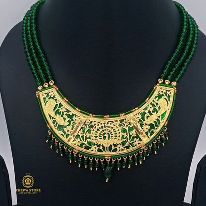 Thewa Jewellery Chand Shape Necklace - ThewaStore