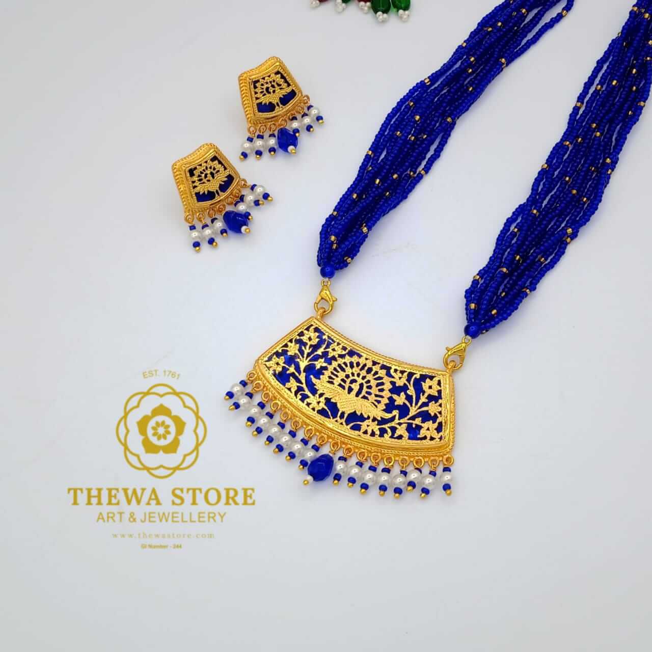 Original Art of thewa Dancing Peacock 🦚 Necklace - ThewaStore
