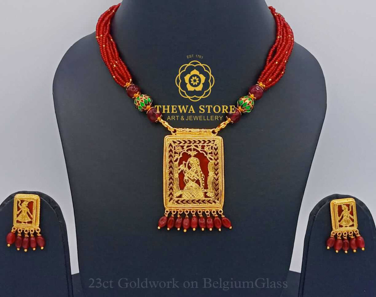 Thewe art Jewellery Bani Thani  Esma Necklace - ThewaStore