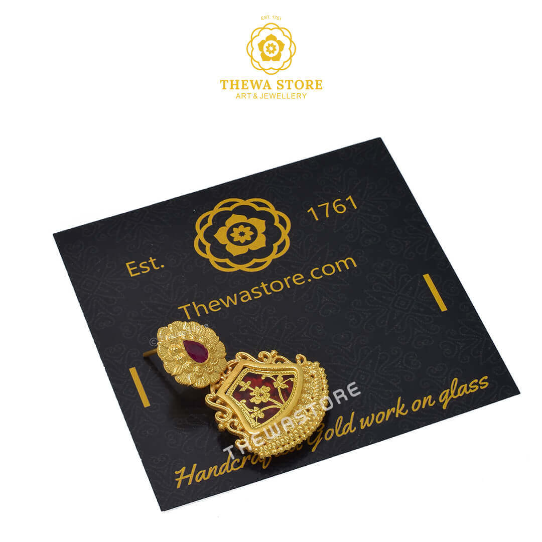 Sparsh Thewa Jewellery Pharsa Earrings - ThewaStore