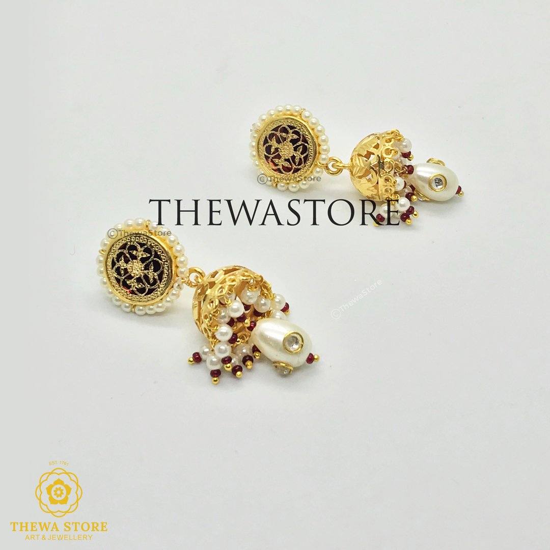 Thewa Jewellery Jhumkia Earrning - ThewaStore